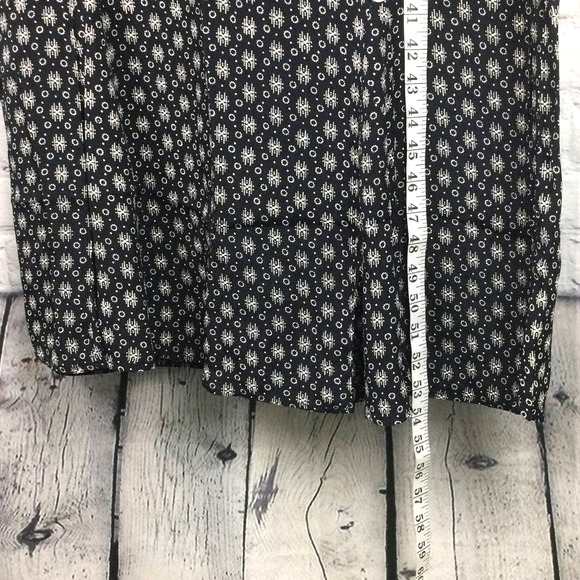 VTG Nathalie Seaver Women's Geometric Round Neck Short Sleeve Black Maxi Dress 1 - Picture 8 of 12